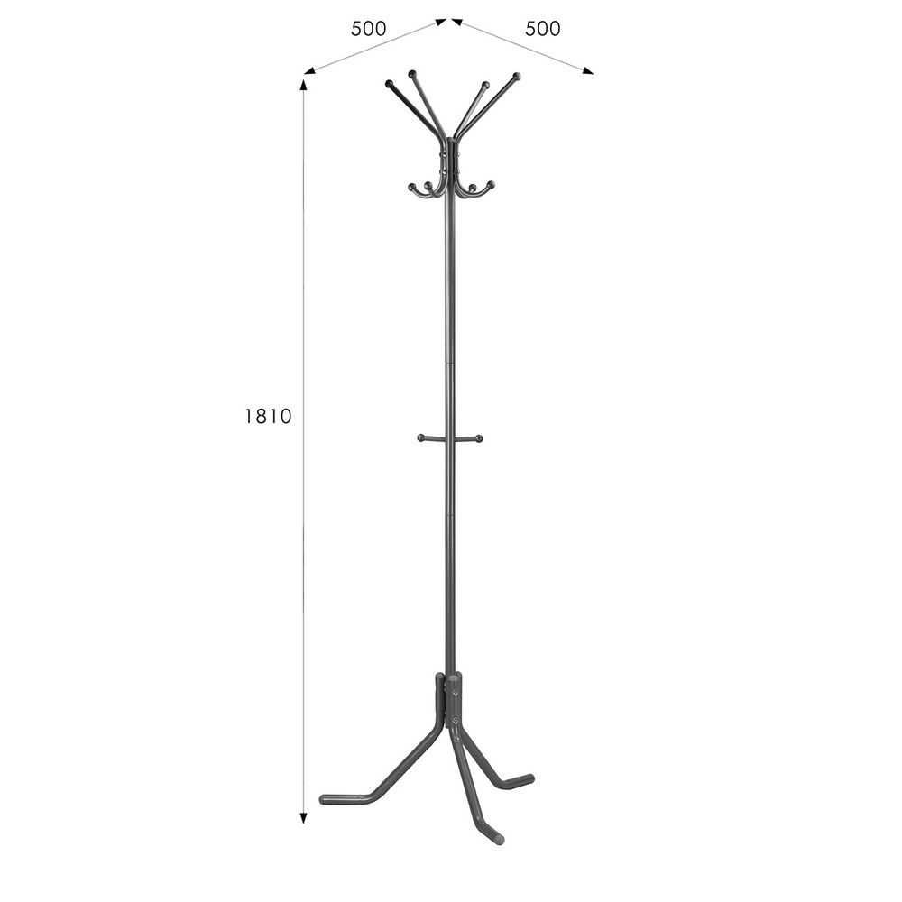 Вешалка напольная Пико 3 Металлик