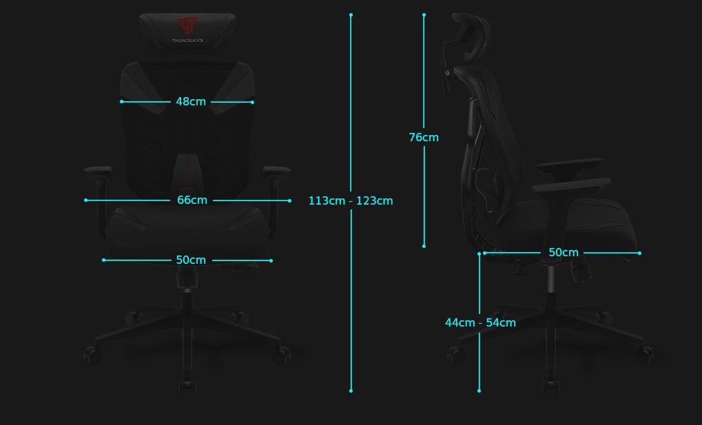 Геймерское кресло ThunderX3 YAMA3 Black