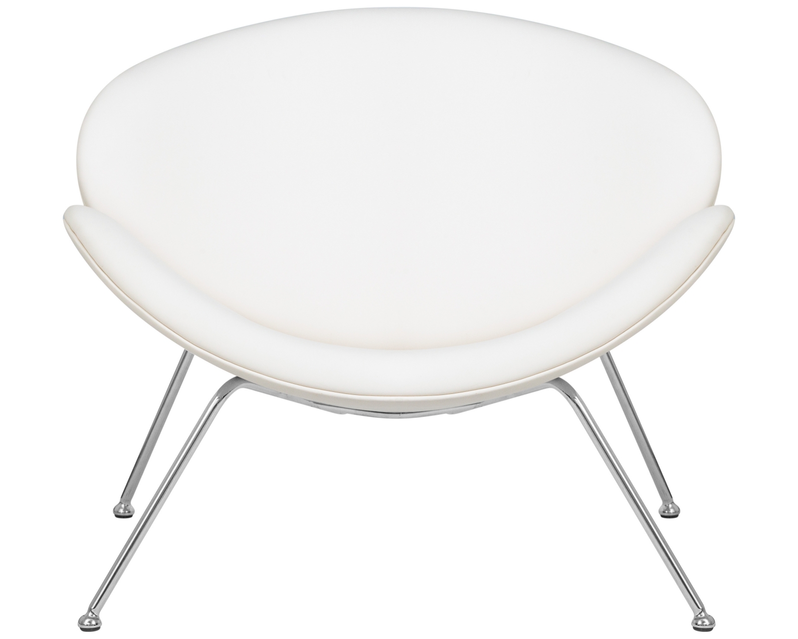 Кресло дизайнерское DOBRIN EMILY Белый винил YP17