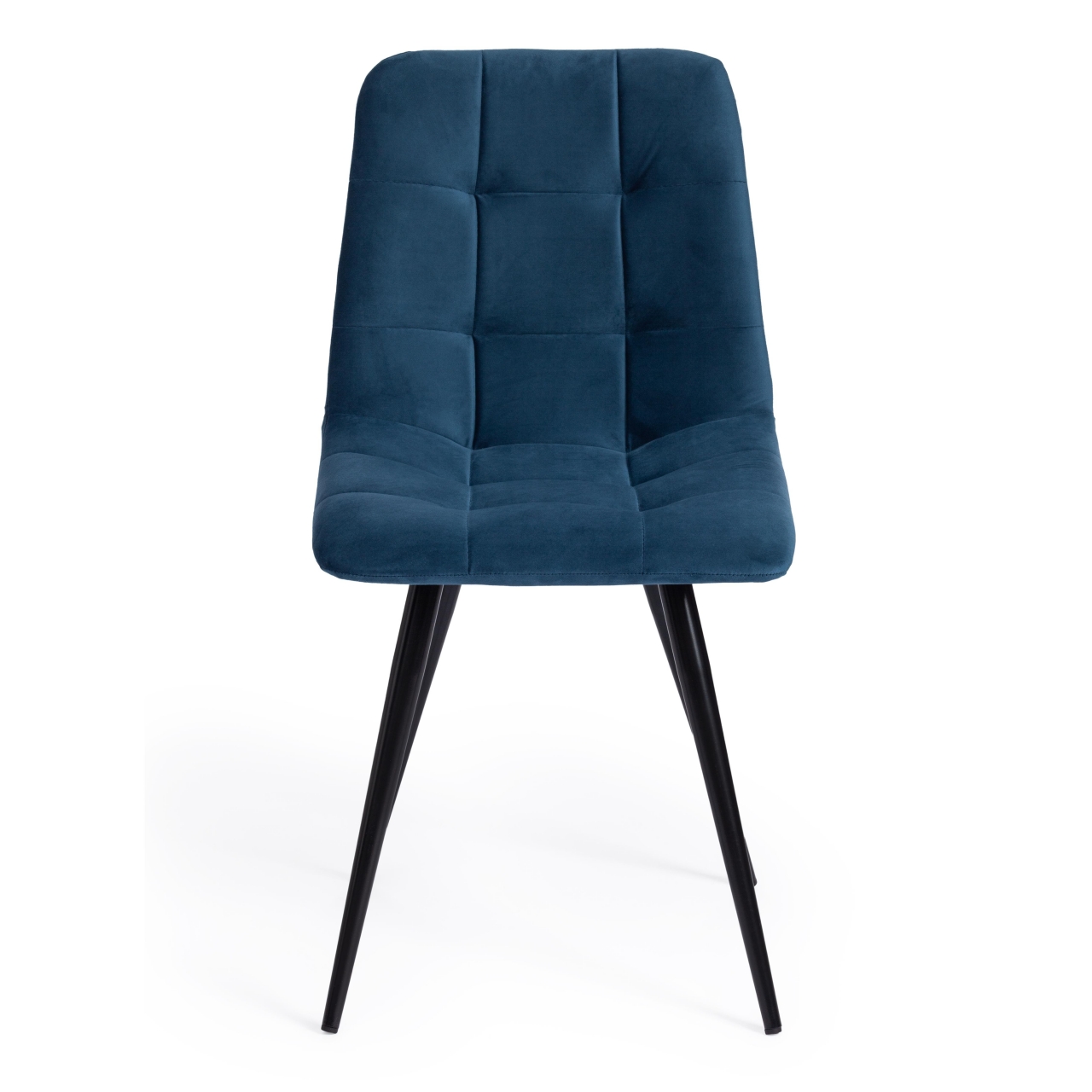 Стул CHILLY (mod. 7095-1) ткань/металл, 45x53х88 см, высота до сиденья 50 см, синий barkhat 29/черный