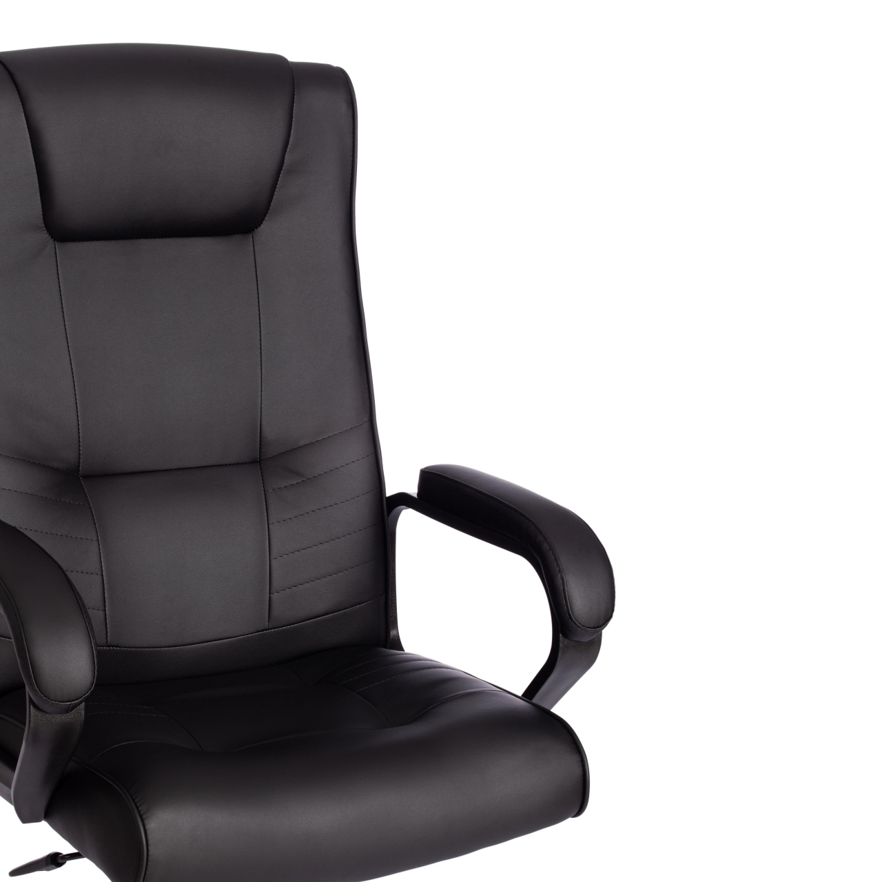 Кресло MAXIMA Хром (22) кож/зам, черный, 36-6