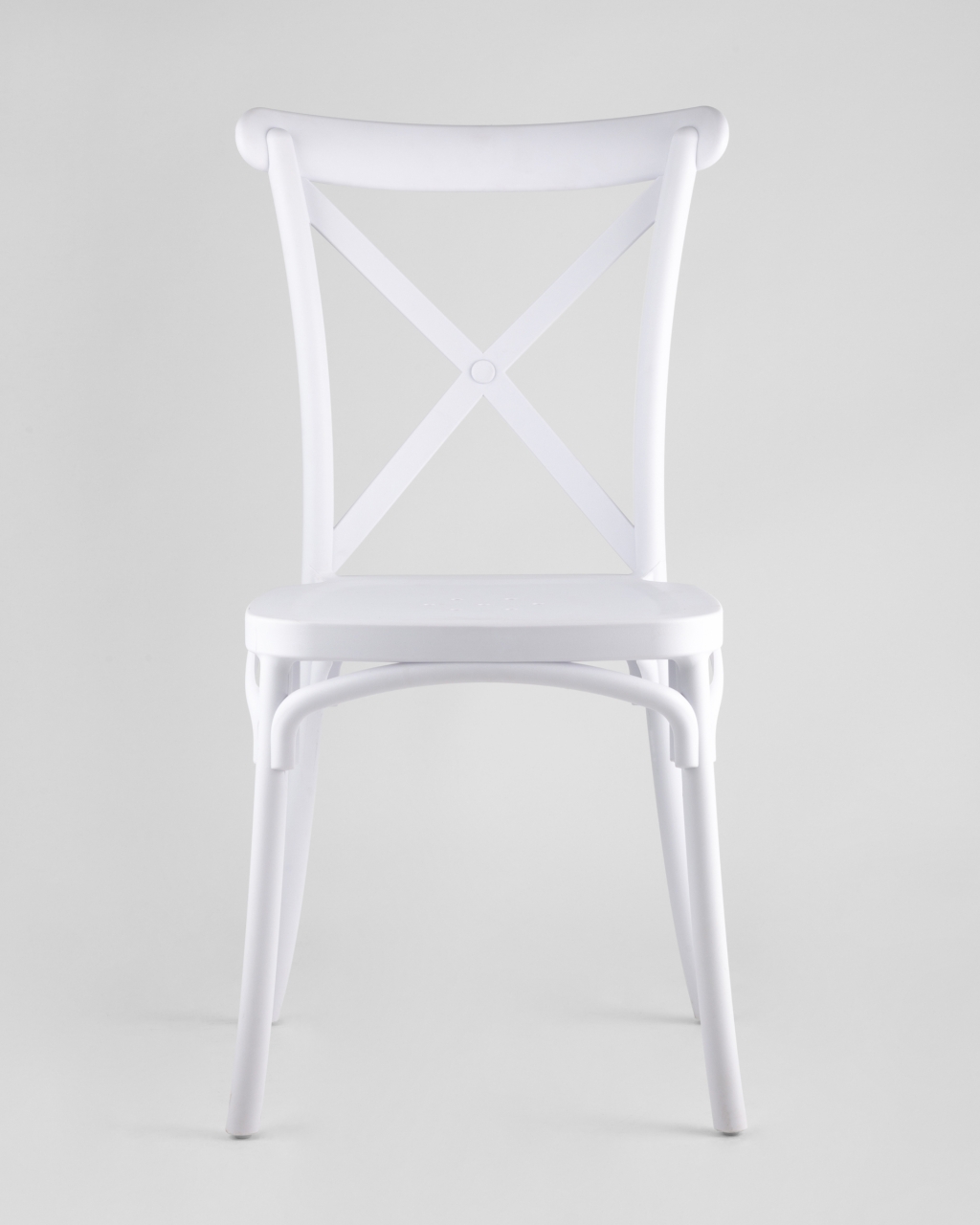 Стул пластиковый Кроссбэк Белый