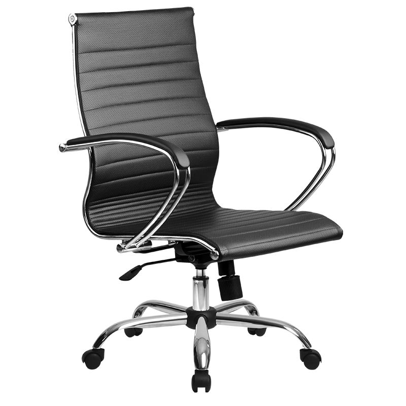 Кресло руководителя SkyLine KN-2 (С,Ch) без подголовника Черный