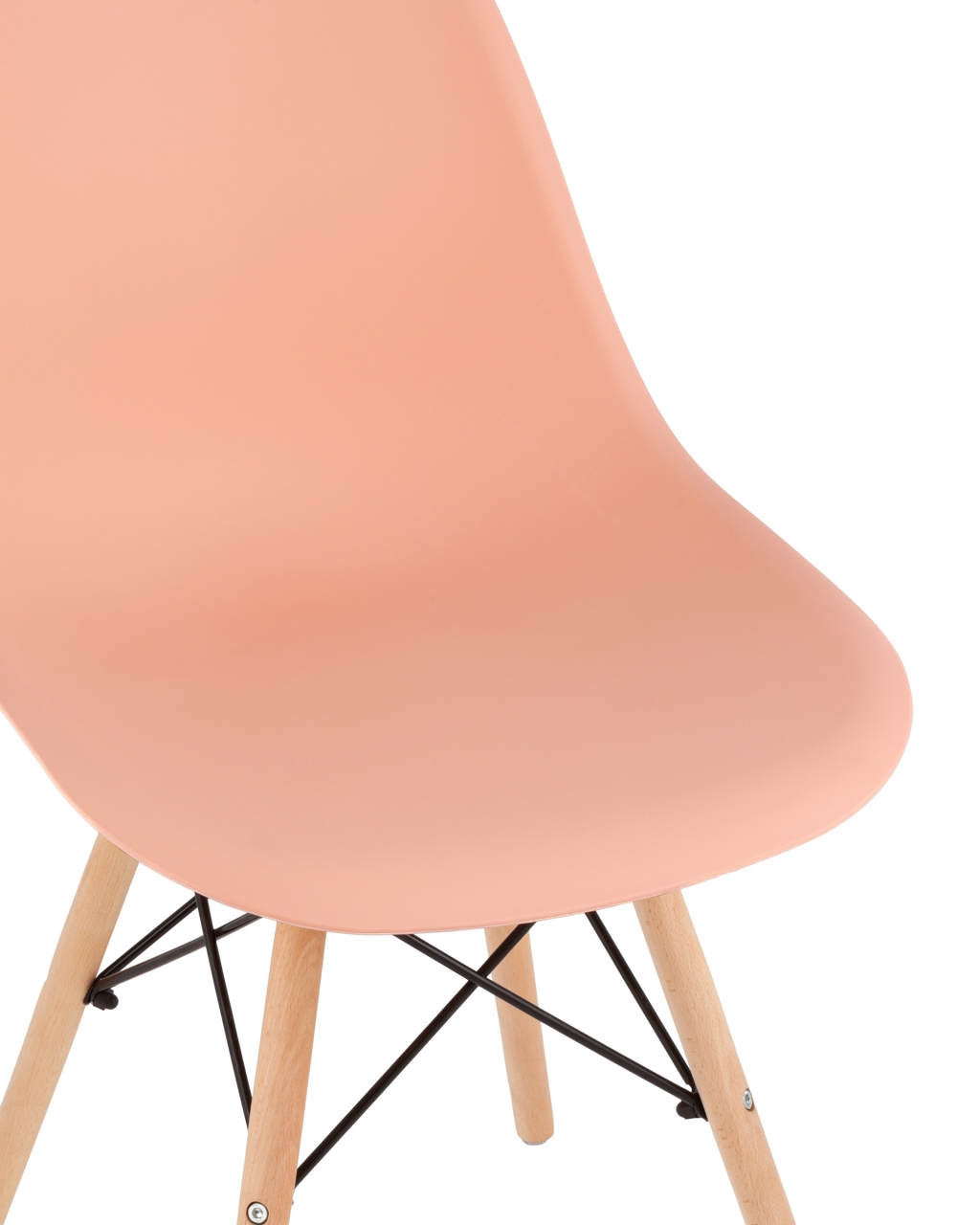 Стул Eames Style DSW персиковый (разборный каркас)