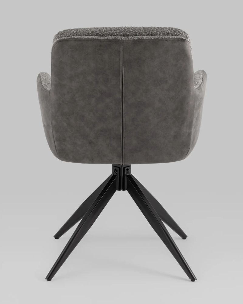 Стул Waldo серый с серой экокожей