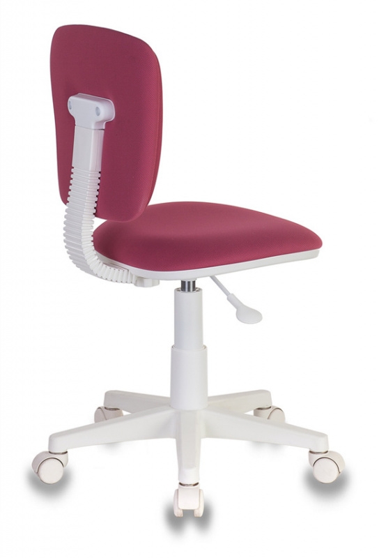 Кресло детское Бюрократ CH-W204NX (пластик белый) Розовый 26-31