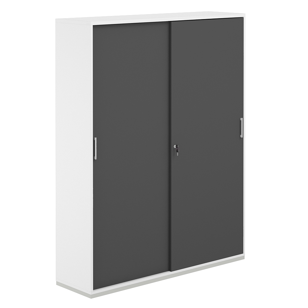 Шкаф-купе 5 ур. 1438х400х1833 АГ.247.ВХ.ВХ.АН / AG.247.WH.WH.AN