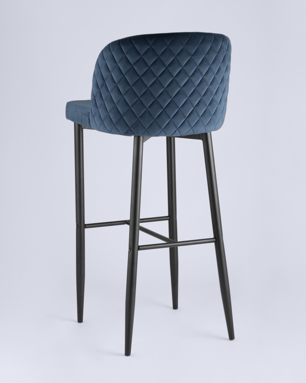 Барный стул Оскар велюр Сине-зеленый