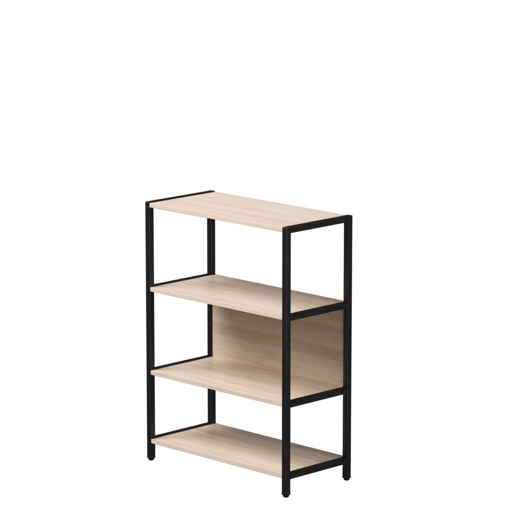 Стеллаж металлический средний Everprof EVO 254Н010 Дуб Соната Черный