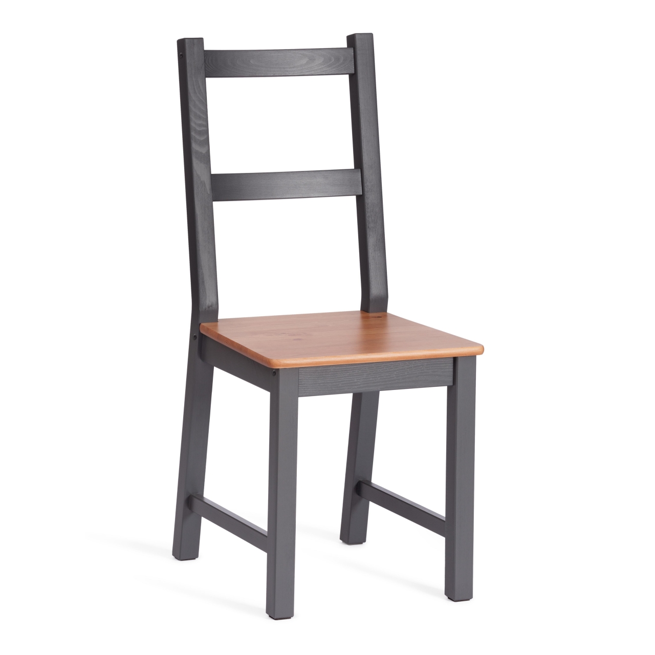 Обеденный комплект Соната (стол + 4 стула) / Sonata dining set массив сосны, стол: 120х75х73см стул :41х50х95см, антик /графит
