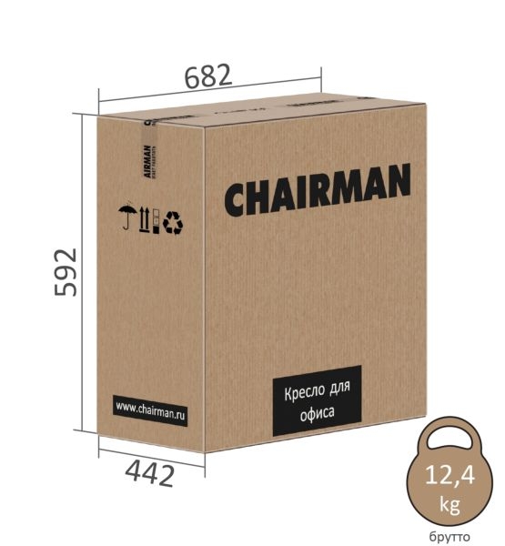 Офисное кресло CHAIRMAN 500 В (V) ткань Черный