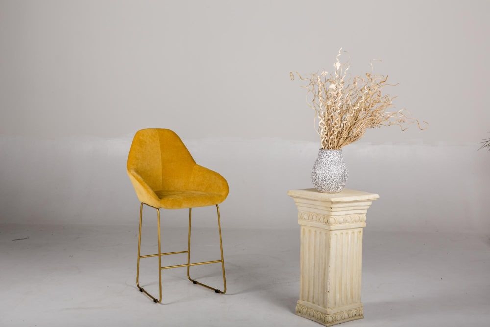 Стул барный Kent (Б) Грин/Линк Золото