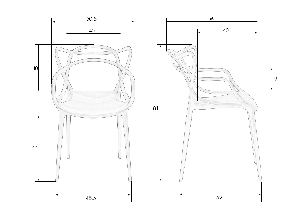 Стул обеденный DOBRIN MASTERS Морской волны G-05