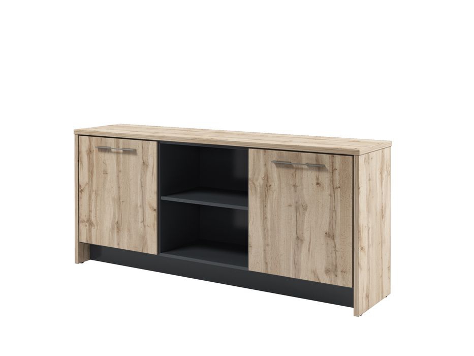 Тумба с нишей и 2 дверьми Торстон Т-13-04 Дуб Вотан Антрацит