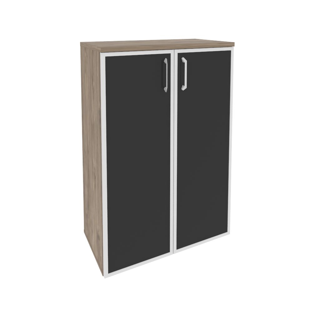 Шкаф средний широкий ONIX O.ST-2.4R black Тиквуд Темный