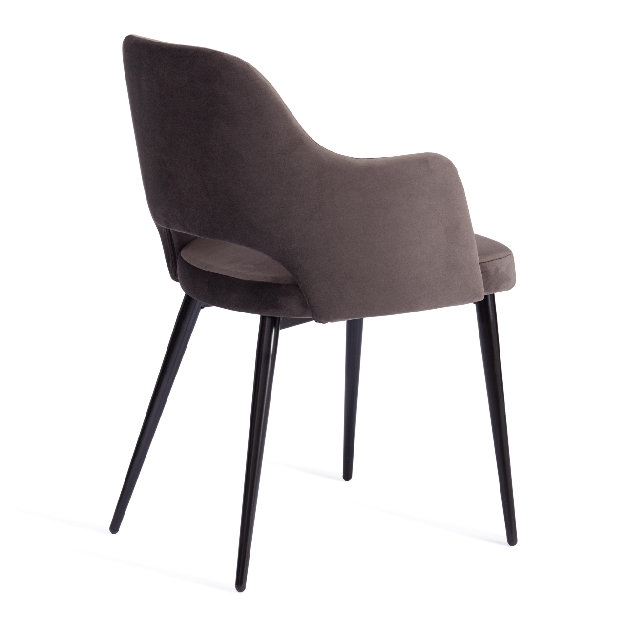 Кресло VALKYRIA 2 (mod. 718) ткань/металл, 55х55х80 см, высота до сиденья 48 см, темно-серый barkhat 14/черный