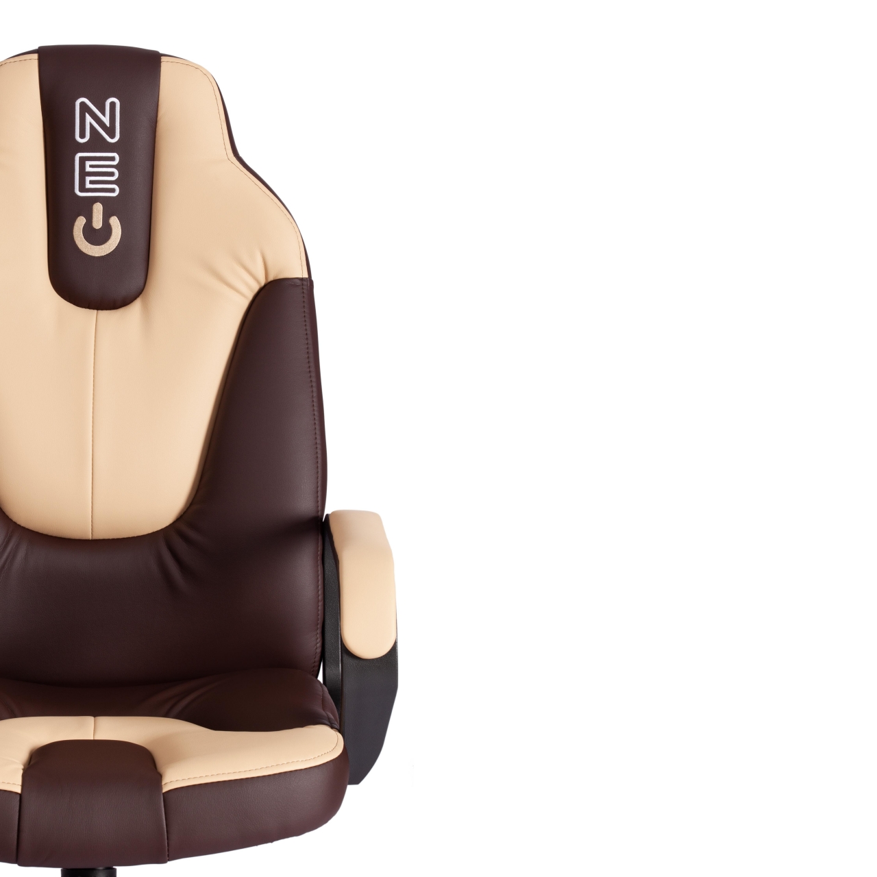Кресло NEO 2 (22) экокожа Коричневый/бежевый 36-36/36-34