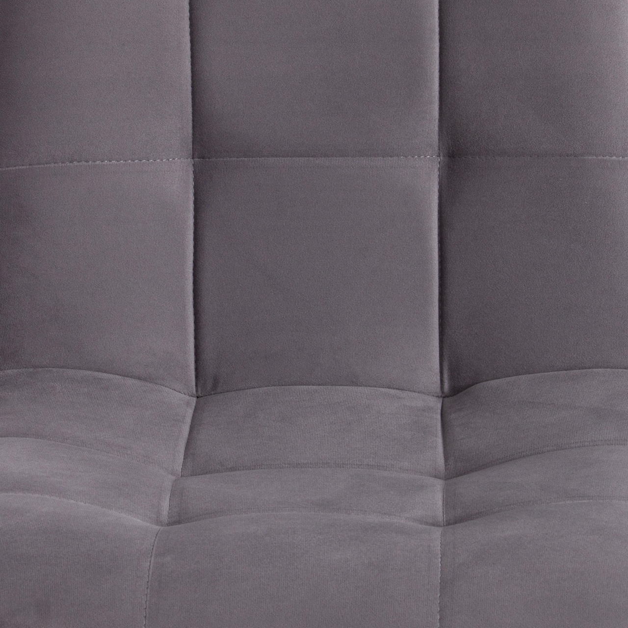 Стул CHILLY MAX Велюр/металл , 45 х 54 х 90 см , темно-серый/черный