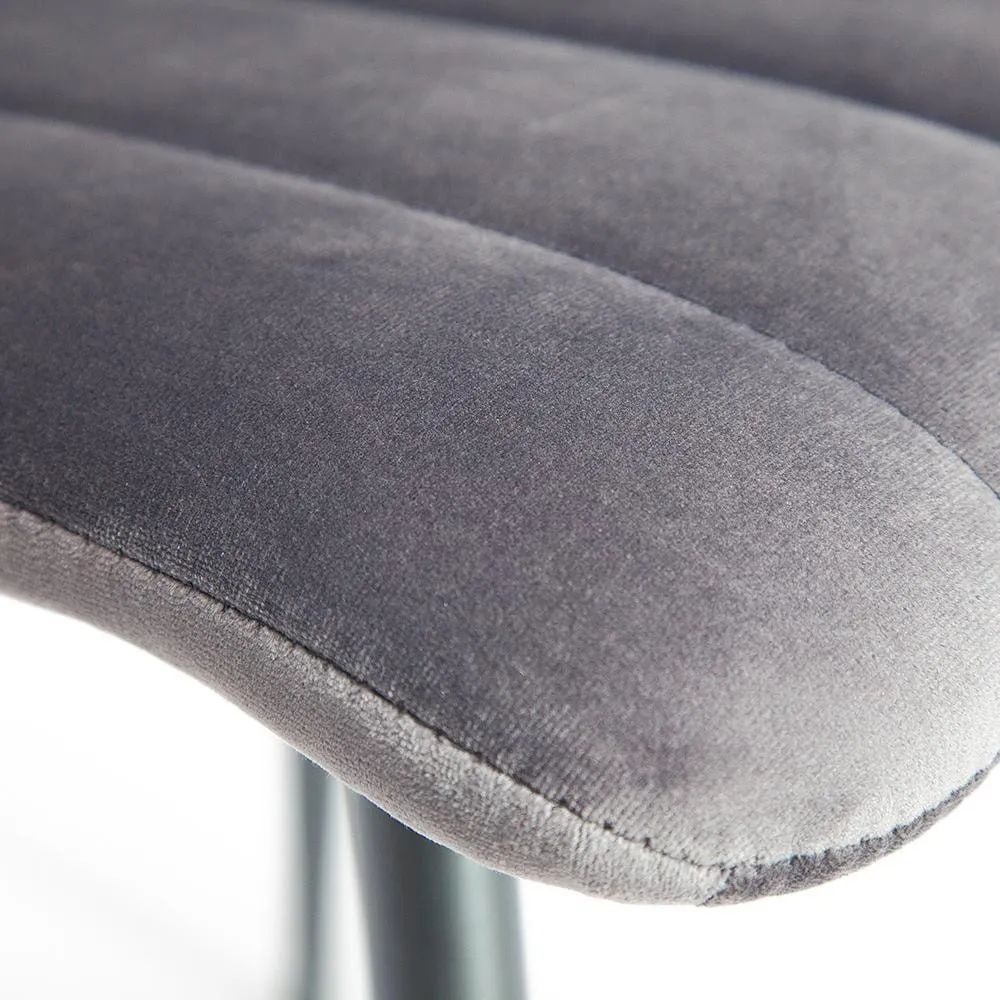 Стул DUBLIN (mod. 7066) / 1 шт. в упаковке металл,ткань, 45 х 56 х 88 х 51 см, серый вельвет/антрацит, G062-40