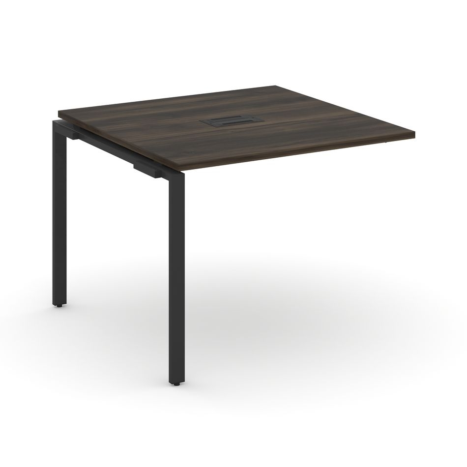 Проходной наборный элемент переговорного стола CONCEPT CN.NPRG-011 Дуб Мали Черный