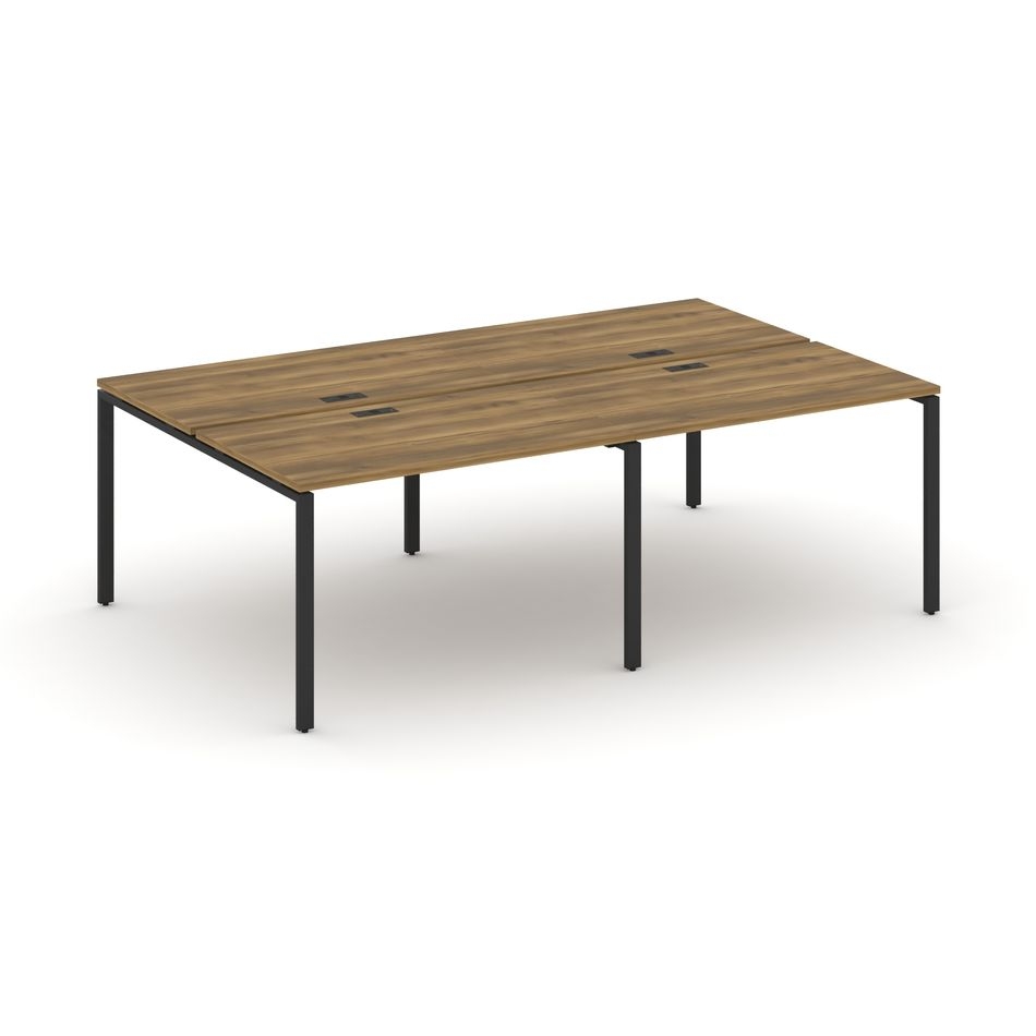 Рабочая станция двухсторонняя на 4 места CONCEPT CN.DRS-006 Сандал Янтарный Черный