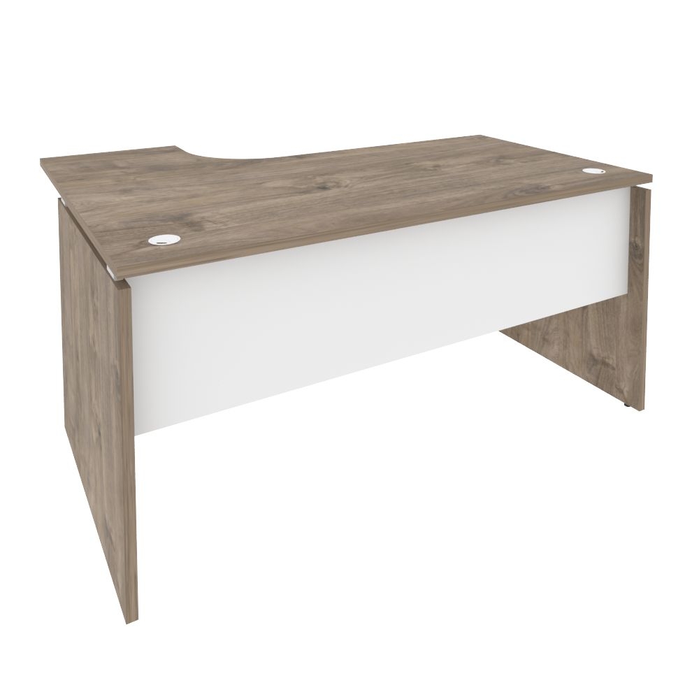 Стол эргономичный правый ONIX O.SA-4R Тиквуд Темный/Белый