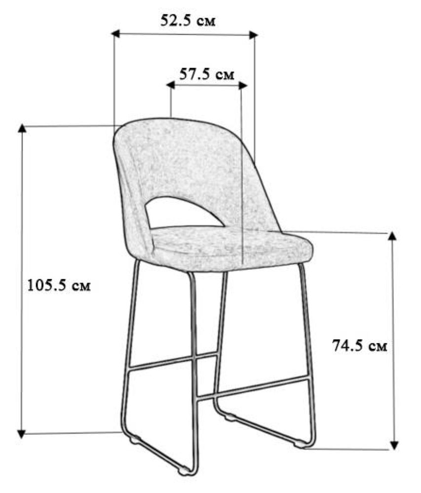 Кресло Бар. Lars Б темно-зеленый/Линк золото