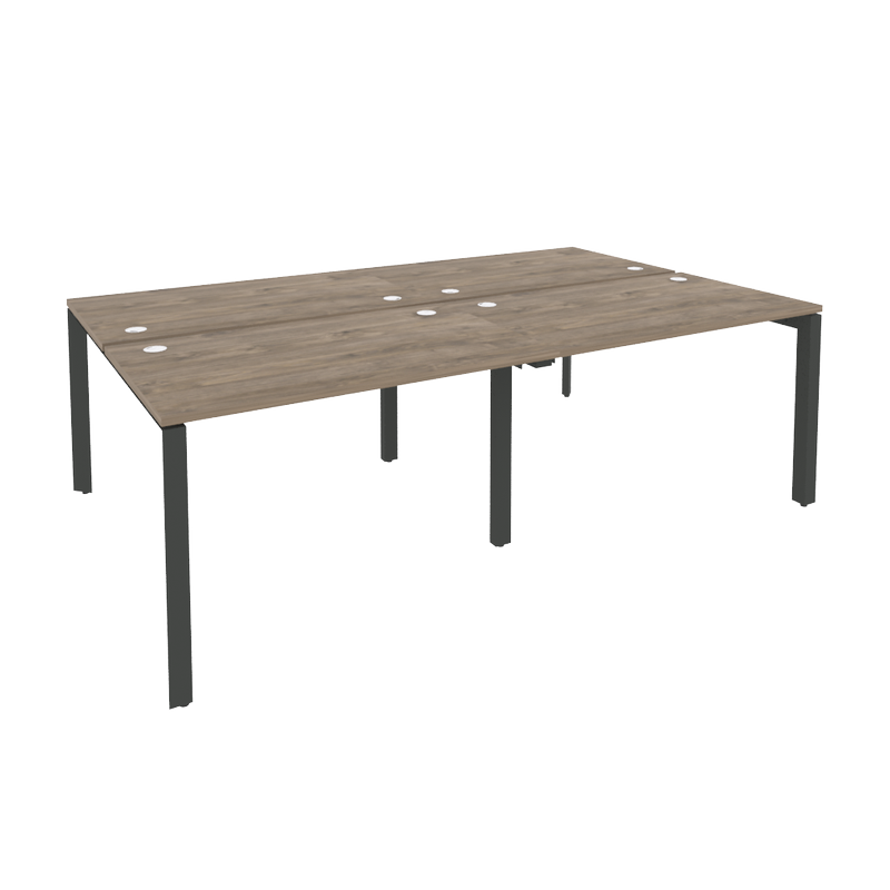 Рабочая станция на П-образном м/к ONIX O.MP-D.RS-4.2.7 Тиквуд Темный/Антрацит