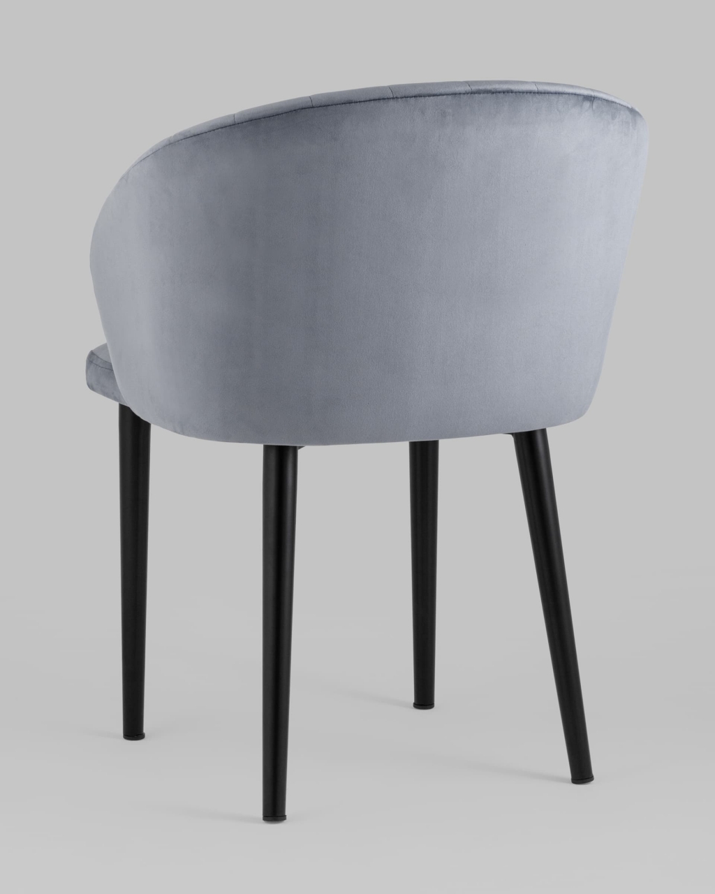 Стул с подлокотниками Шон велюр Серый