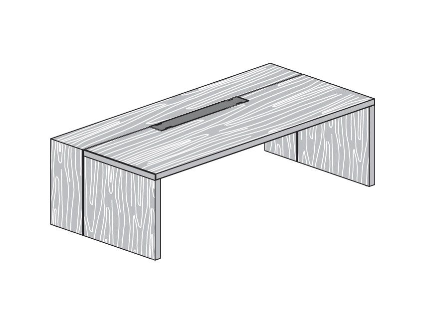 Стол руководителя AR.TU А010 Темный дуб