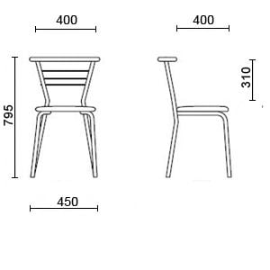 Стул MARCO CHROME (V-18)