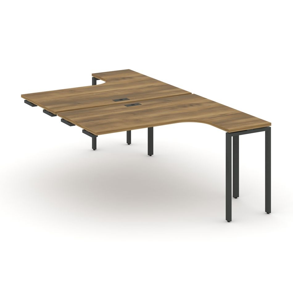 Рабочая станция-приставка к опорным тумбам CONCEPT CN.DSAPR-002 Сандал Янтарный Черный