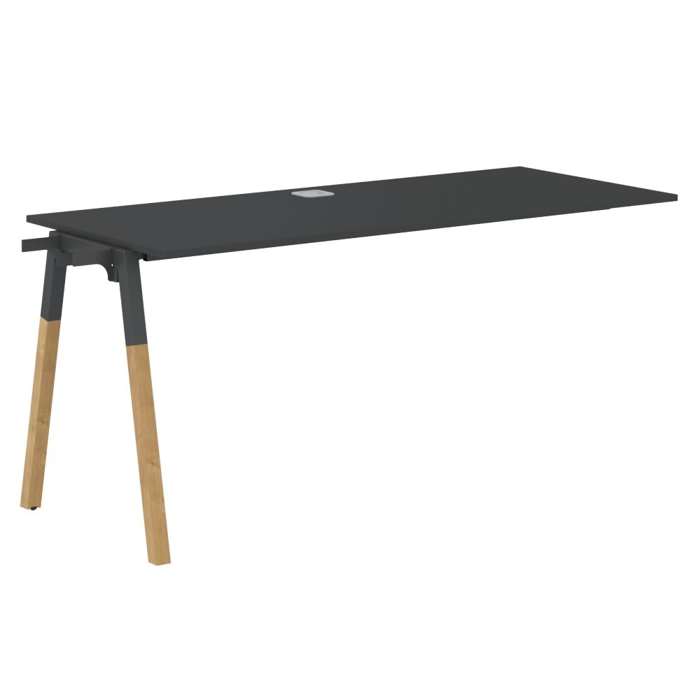 Рабочая станция Forta FIST 1567 Черный графит Дуб Гамильтон