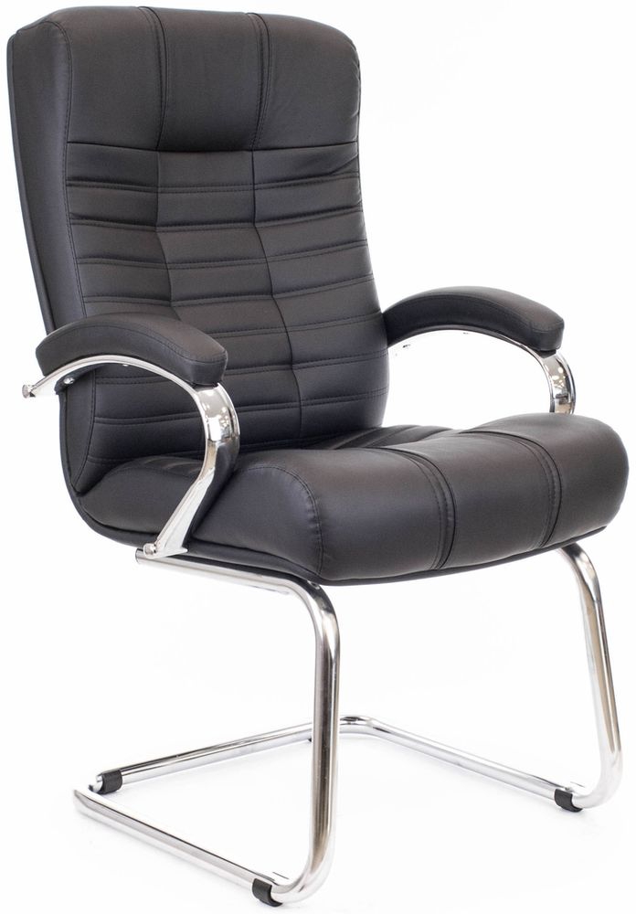 Кресло для посетителей Atlant CF экокожа Черный