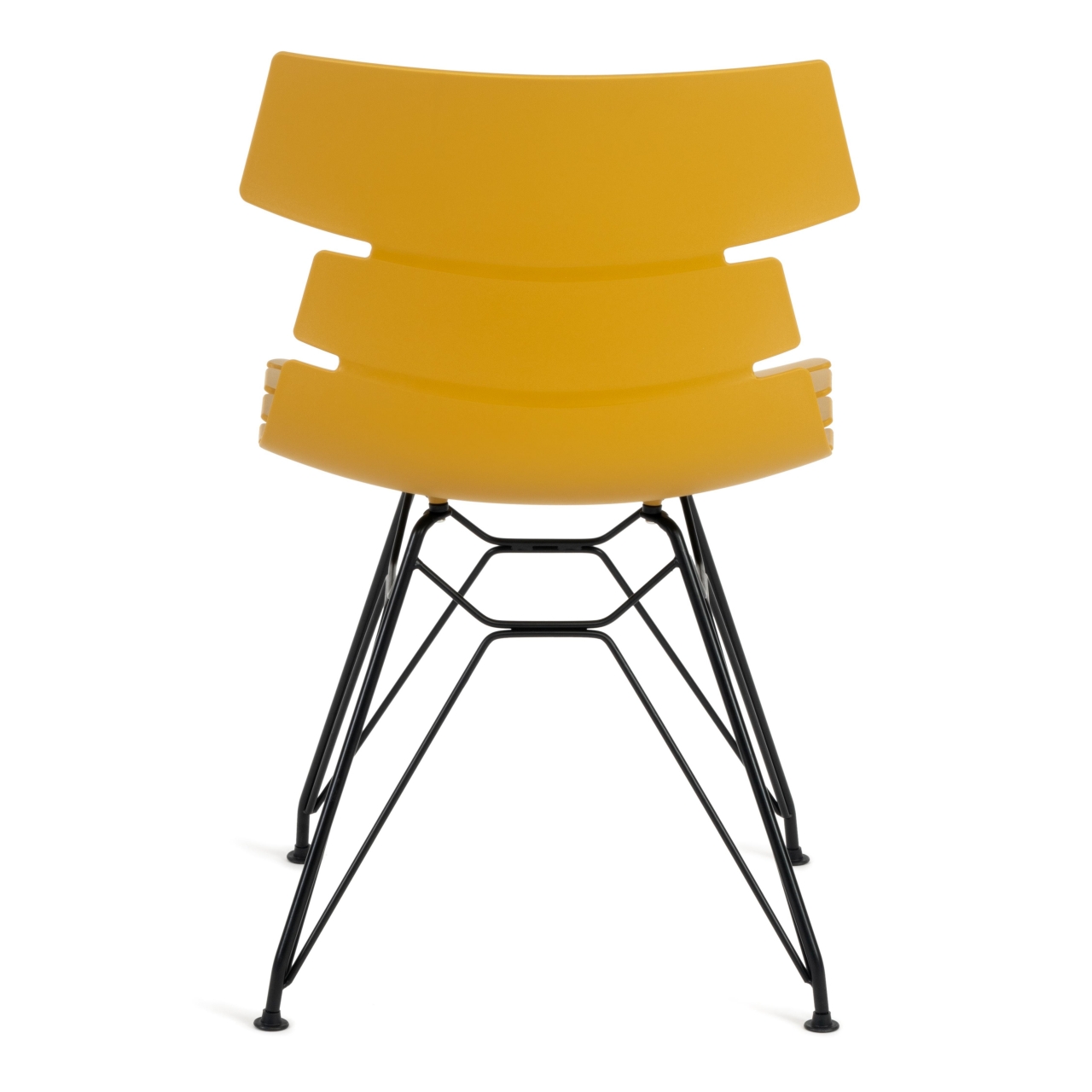 Стул HANSEN (mod. 622N) пластик/металл, 51х47х80 см, высота до сиденья 45 см, оранжевый/черный