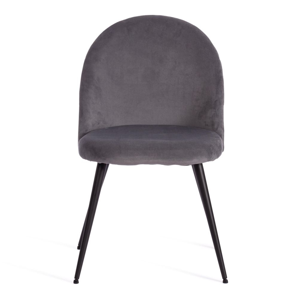 Стул MONRO (mod. 5144) / 1 шт. в упаковке металл/вельвет, 51x56x84 см, серый (HLR 21)/черный