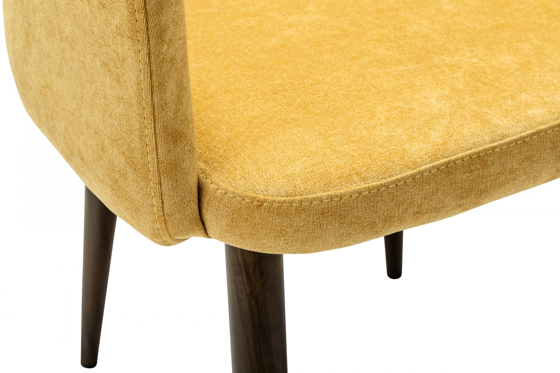 Кресло Ledger К желтый/т. орех