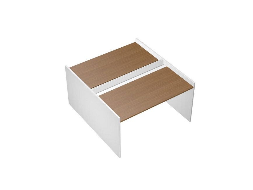 Рабочая станция с ProSystem Profiquadro КВ 1403 БН Орех ногаро/белый премиум