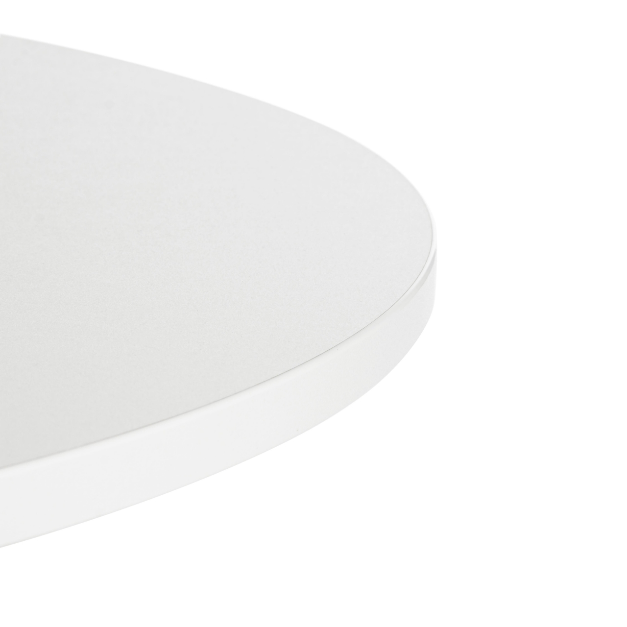 Стол URANUS ЛДСП/металл, 90x90x77 см, Белый/Черный