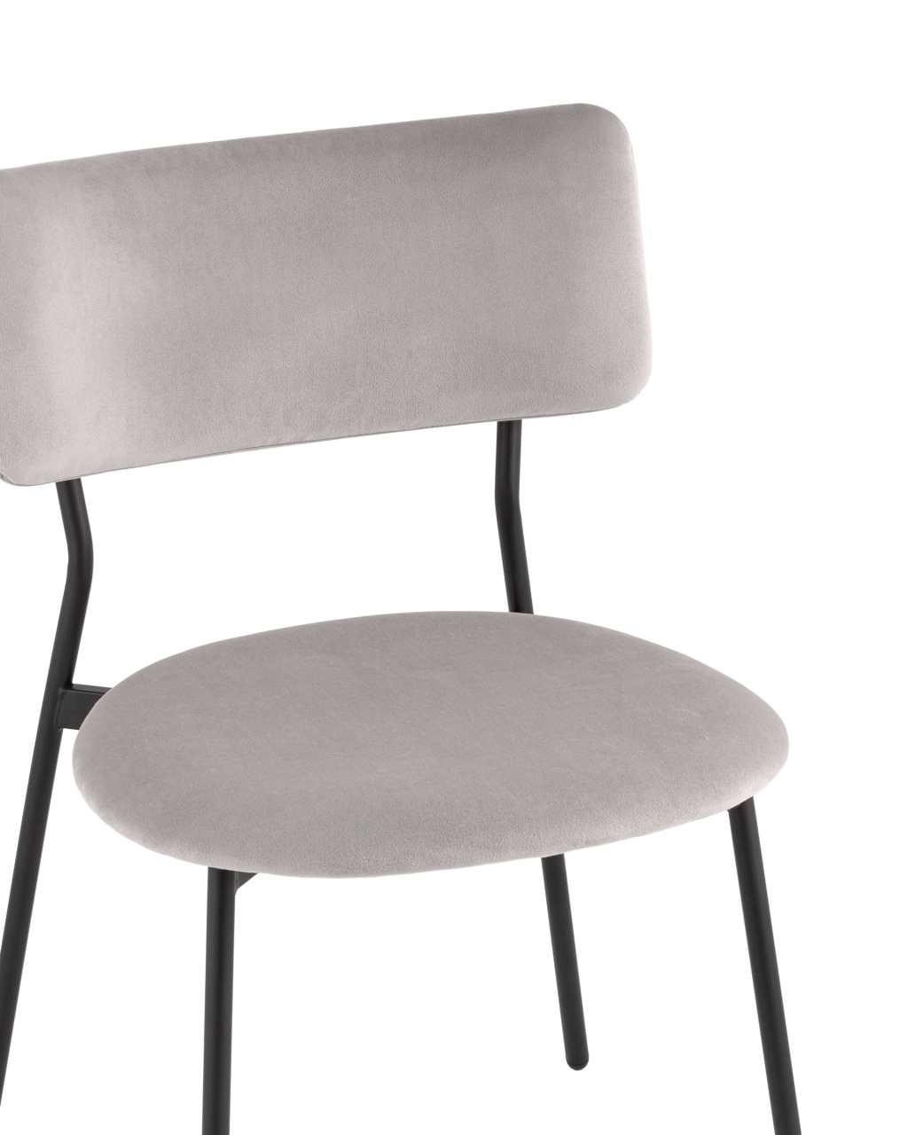 Стул Амелия велюр светло-серый