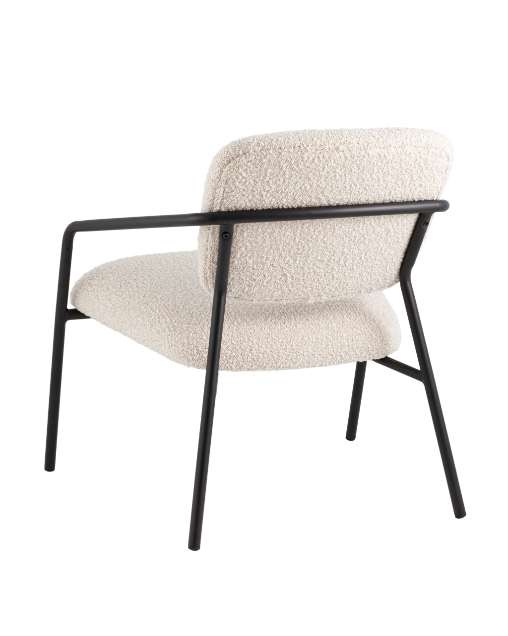 Кресло лаунж Rooney букле белый