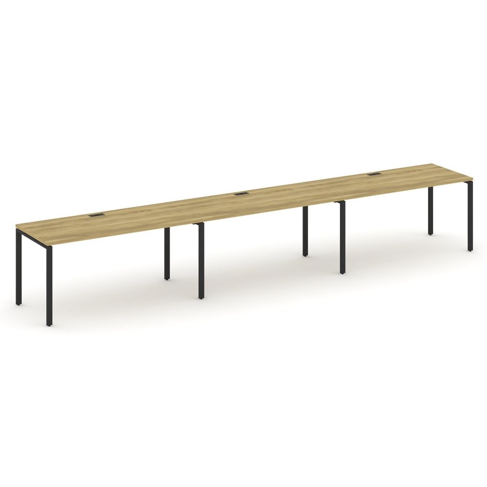 Рабочая станция на 3 места CONCEPT CN.ORS-008 Дуб Винченцо Черный