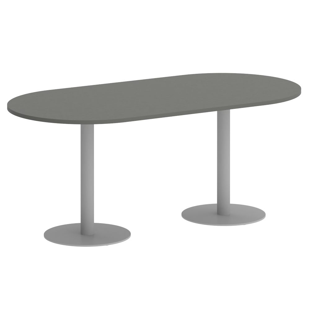 Стол овальный HOME OFFICE VR.SP-5-180.1 Металлик/Серый металл