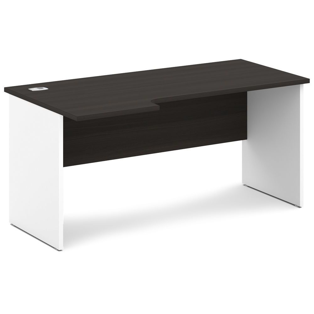 Стол эргономичный Sentida S-46 левый Дуб Честерфилд/Белый