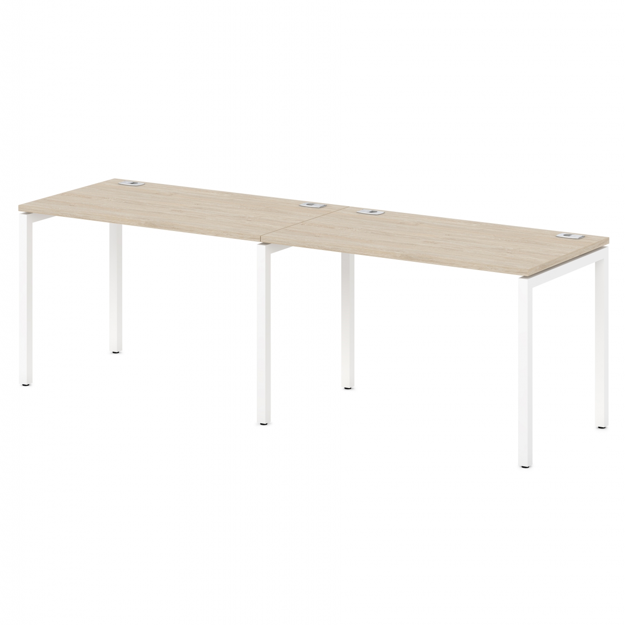 Бенч-система на 2 рабочих места Sentida S-135 Дуб Верцаска светлый