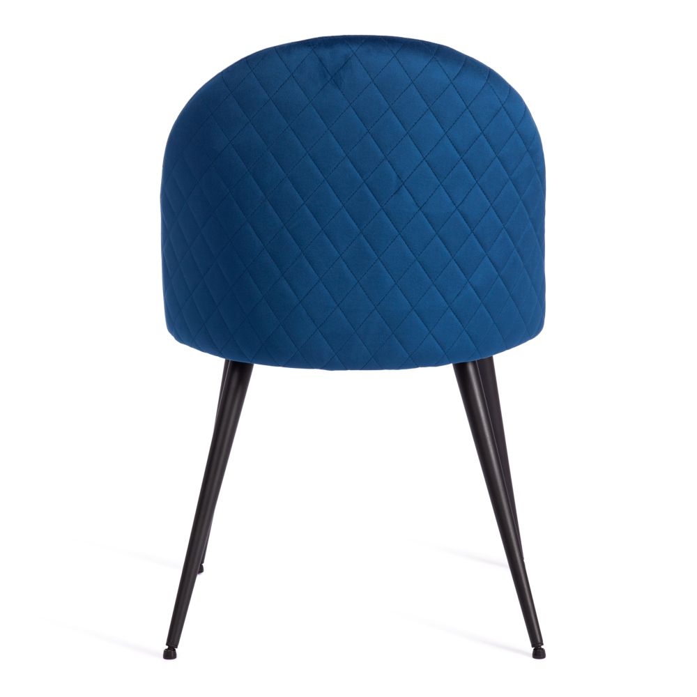 Стул MONRO (mod. 5144) / 1 шт. в упаковке металл/вельвет, 51x56x84 см, синий (HLR 64)/черный