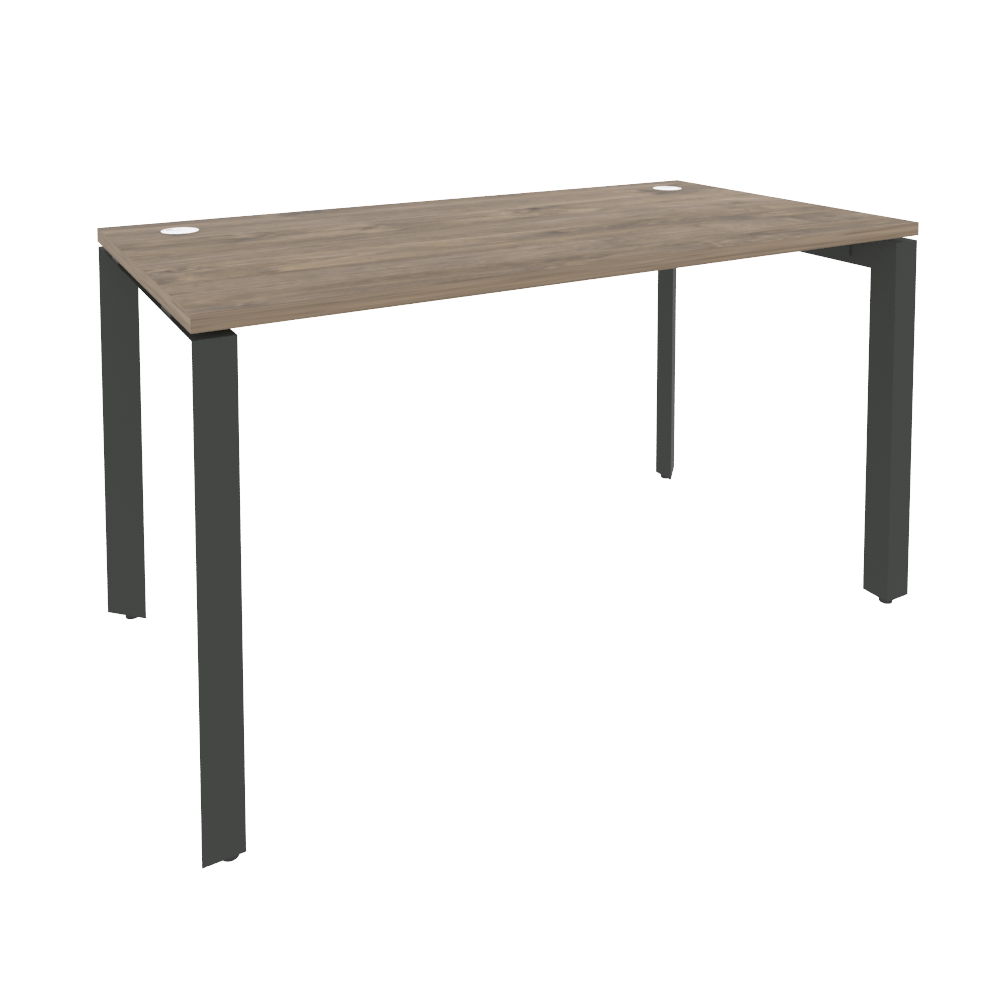 Стол рабочий на П-образном м/к ONIX O.MP-SP-3.7 Тиквуд Темный/Антрацит