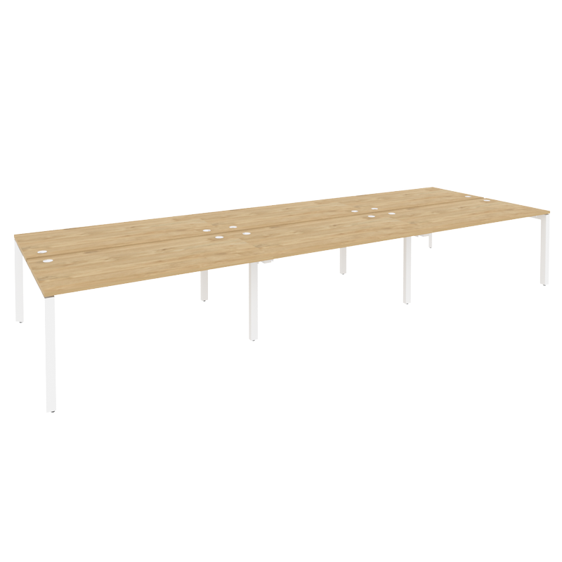 Рабочая станция на П-образном м/к ONIX O.MP-D.RS-6.4.8 Тиквуд Светлый/Белый