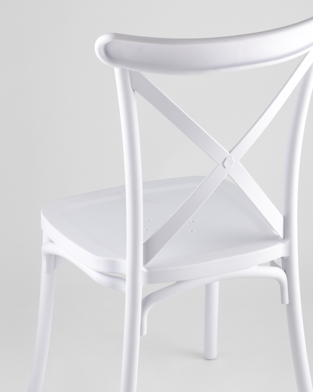 Стул пластиковый Кроссбэк Белый