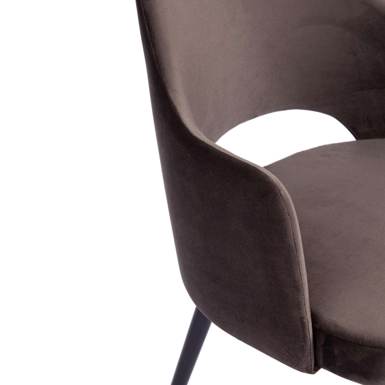 Кресло VALKYRIA 2 (mod. 718) ткань/металл, 55х55х80 см, высота до сиденья 48 см, темно-серый barkhat 14/черный